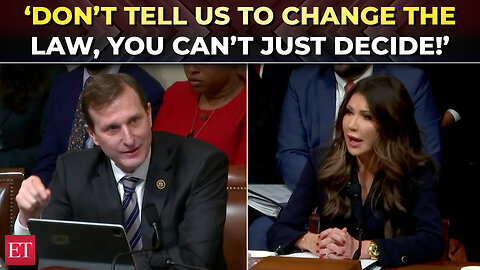 ‘Why are you filibustering?’: Kristi Noem & Rep Goldman's heated exchange over DHS and ICE actions