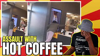 Hot Coffee Assault: Employee Scalded by Furious Customer SHE NOT LOVIN IT!