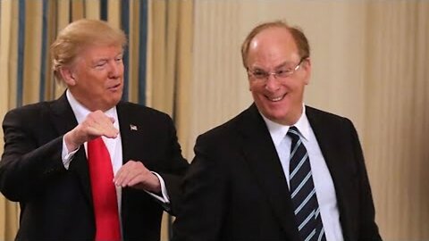 Trump Admits Secret weapon Blackrock is taking your money away.
