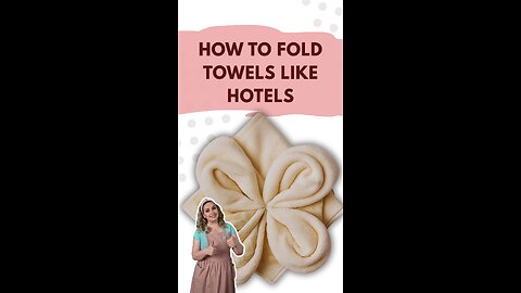 How to Fold Towels Like Hotels | Elegant Bathroom Hack