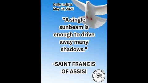 Daily Insight May 14, 2025 #faith #Saints #Insight