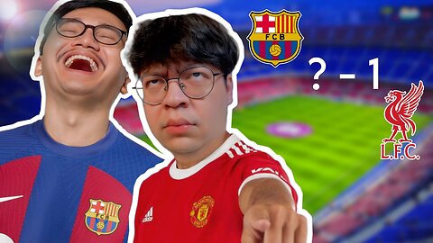 BARCELONA VS LIVERPOOL BUT THE PLAYER IS FANS MANCHESTER UNITED