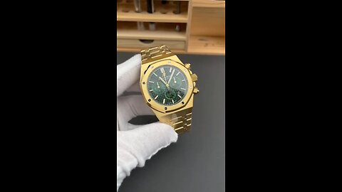 Audemars Piguet Royal Oak Chronograph 41mm Green Dial Yellow Gold Watch 26331BA.OO.1220BA.02