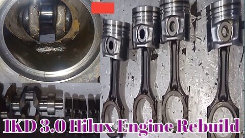 1KD Enigne Complete Assemble/1KD Engine Overhaul/Hilux 1KD Engine Restore