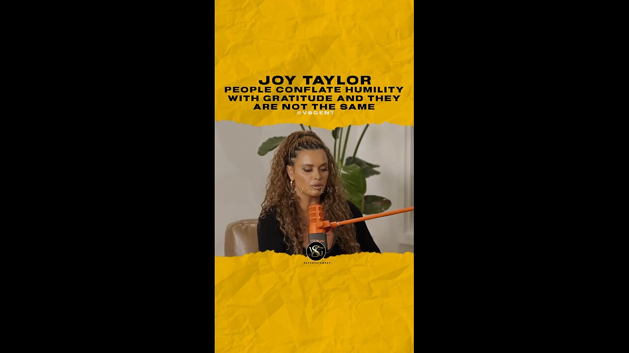 @joytaylortalks People conflate humility with gratitude and they are not the same