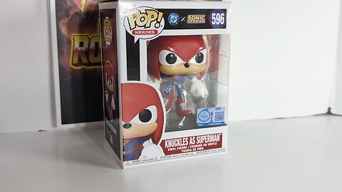 Funko Pop DC Sonic The Hedgehog Knuckles as Superman Pop figure #596 - Rodimusbill Review