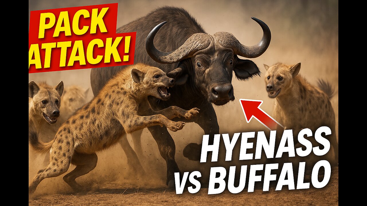 "Hyenas vs Buffalo: The Brutal Truth of Wild Survival!"