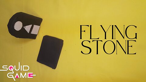 How to Make the Flying Stone from Squid Game | Paper Toss Game DIY