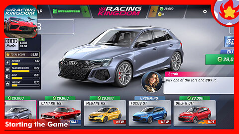 Starting the Game | Racing Kingdom