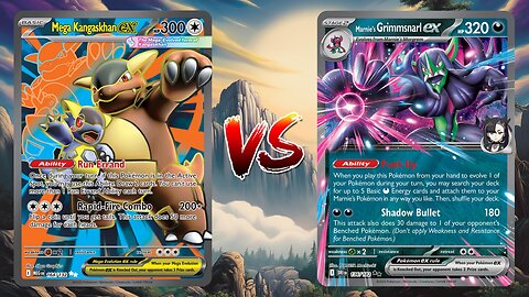 Pokemon TCG Live Mega Kangaskhan EX Slowbro VS Marnie's Grimmsnarl EX Munkidori!!