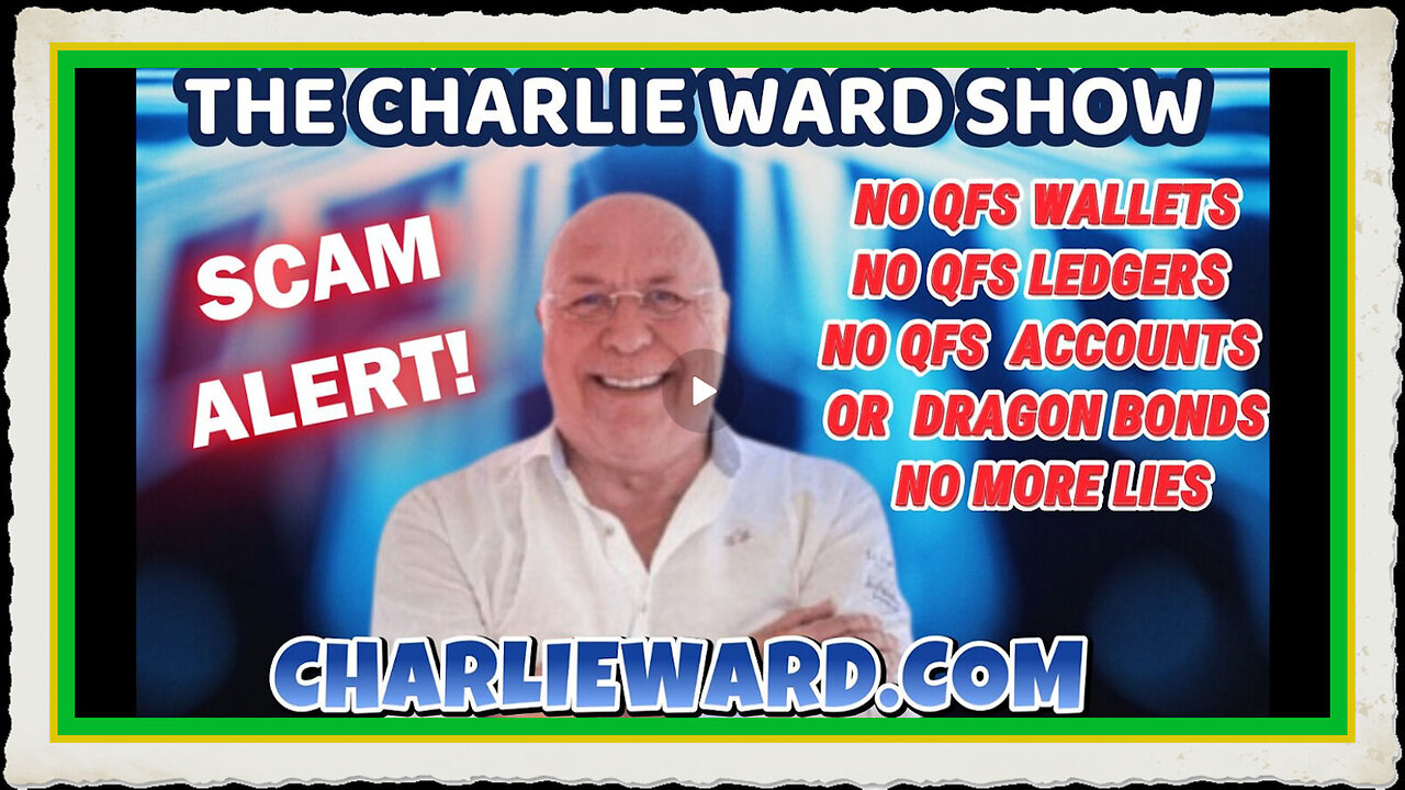 🚨 NO QFS WALLETS. NO QFS ACCOUNTS, NO QFS LEDGERS NO DRAGON BONDS. NO MORE LIES WITH CHARLIE WARD
