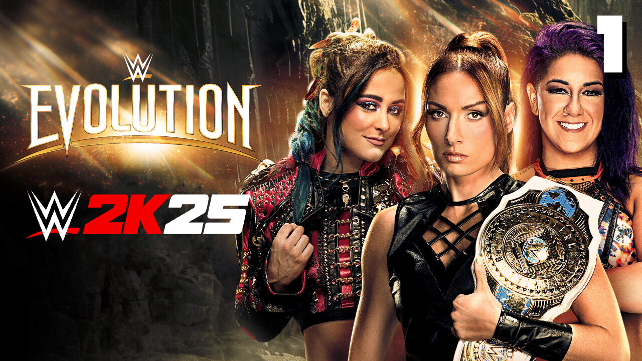 WWE 2K25 Evolution 2 - Match 1: Becky HOLDS ON!