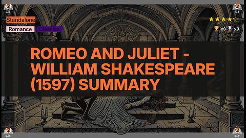 Romeo and Juliet - William Shakespeare (1597) Summary