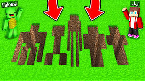 JJ And Mikey FOUND SECRET PIT in the FORM of MOBS Zombie MUTANT Golem Creeper in Minecraft