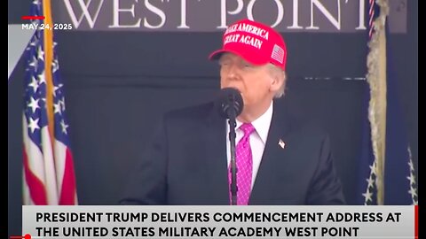 CiC President Trump Delivers Commencement Address To West Point Graduates 2025 - NEVER EVER GIVE UP