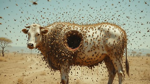 Animal Rescue Stories: Rescue Team Saves Cow From Swarming of Poisonous Bees