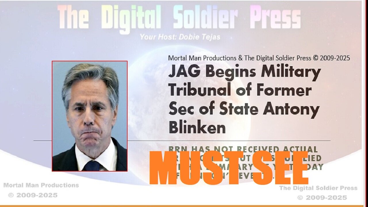 JAG Begins Military Tribunal of Former Sec of State Antony Blinken. MUST SEE