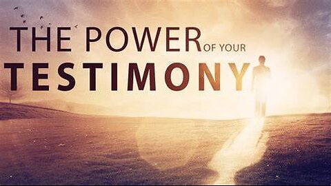 My Final Testimony Before Jesus Comes? He Is Coming Are You Ready?