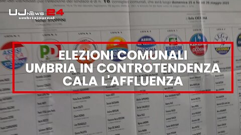 Umbria, lieve calo dell'affluenza alle comunali