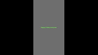 Happy Friday everyone
