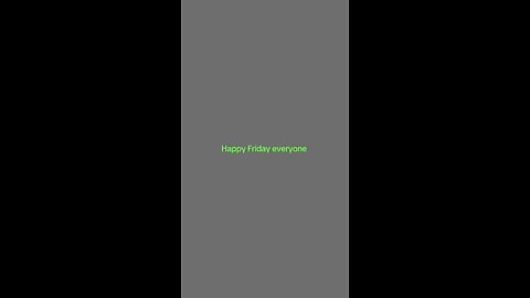 Happy Friday everyone