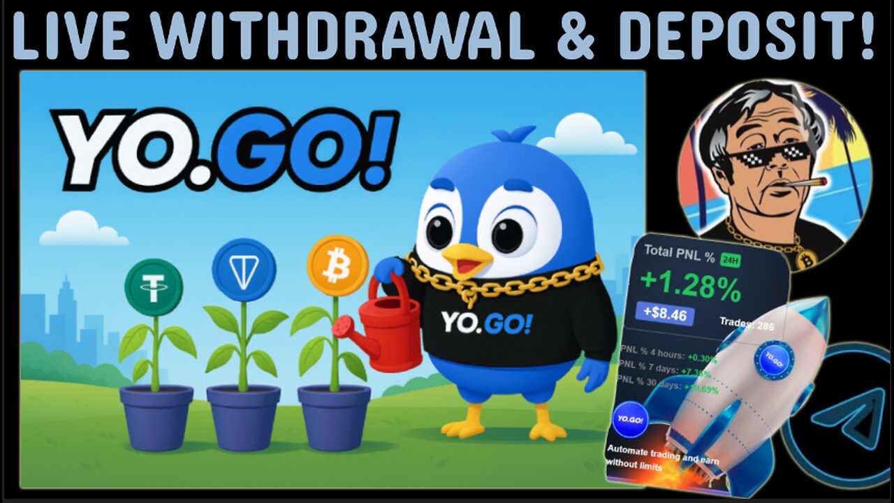 YOGO | Take Your Capital ANYTIME - Live Withdrawal & Deposit | Spot Trading Pool Telegram App!