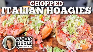 Chopped Italian Hoagies on the Blackstone Griddle