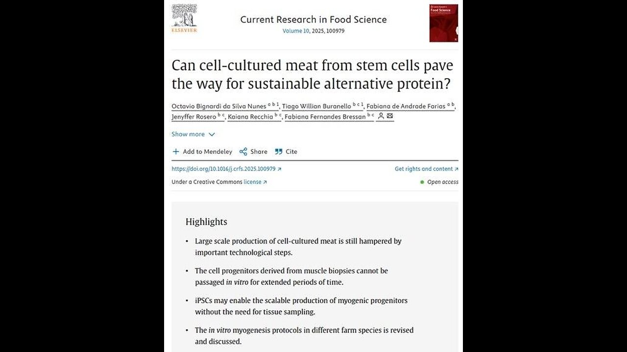 Stem cells in your MEAT < CANNIBALISM OUTRIGHT