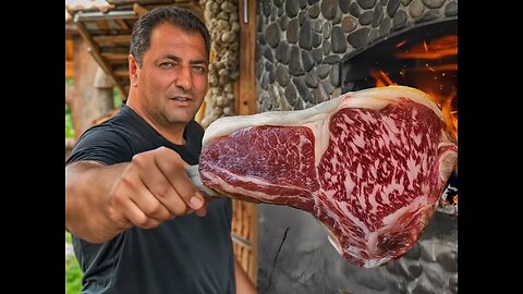 "Cutting & Cooking Huge Meat | Street Food Feast"