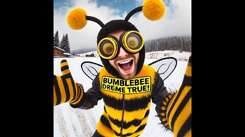 🐝 Crazy Bumblebee Man Conquers The Snow -Must Watch ❄️