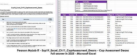 Exp19_Excel_Ch11_CapAssessment_Deans - Cap Assessment Deans - Microsoft Excel