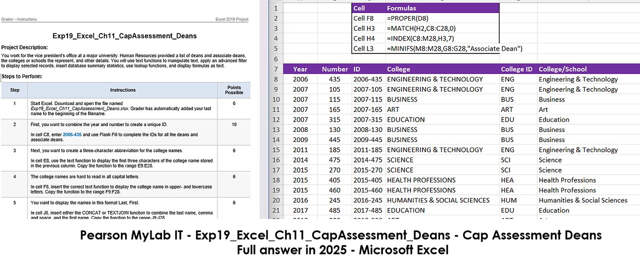 Exp19_Excel_Ch11_CapAssessment_Deans - Cap Assessment Deans - Microsoft Excel