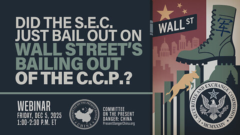 Webinar | Did the S.E.C. Just Bail Out on Wall Street’s Bailing Out of the C.C.P.?