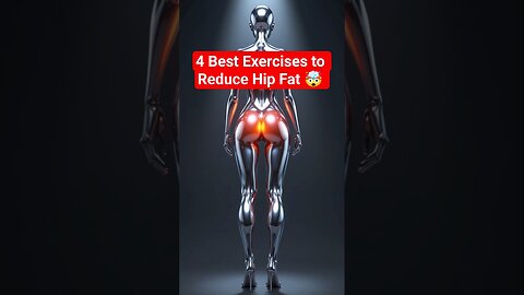 4 Best Exercises to Reduce Hip Fat at Home 💥🔥 | No Equipment Workout #Shorts #WeightLoss