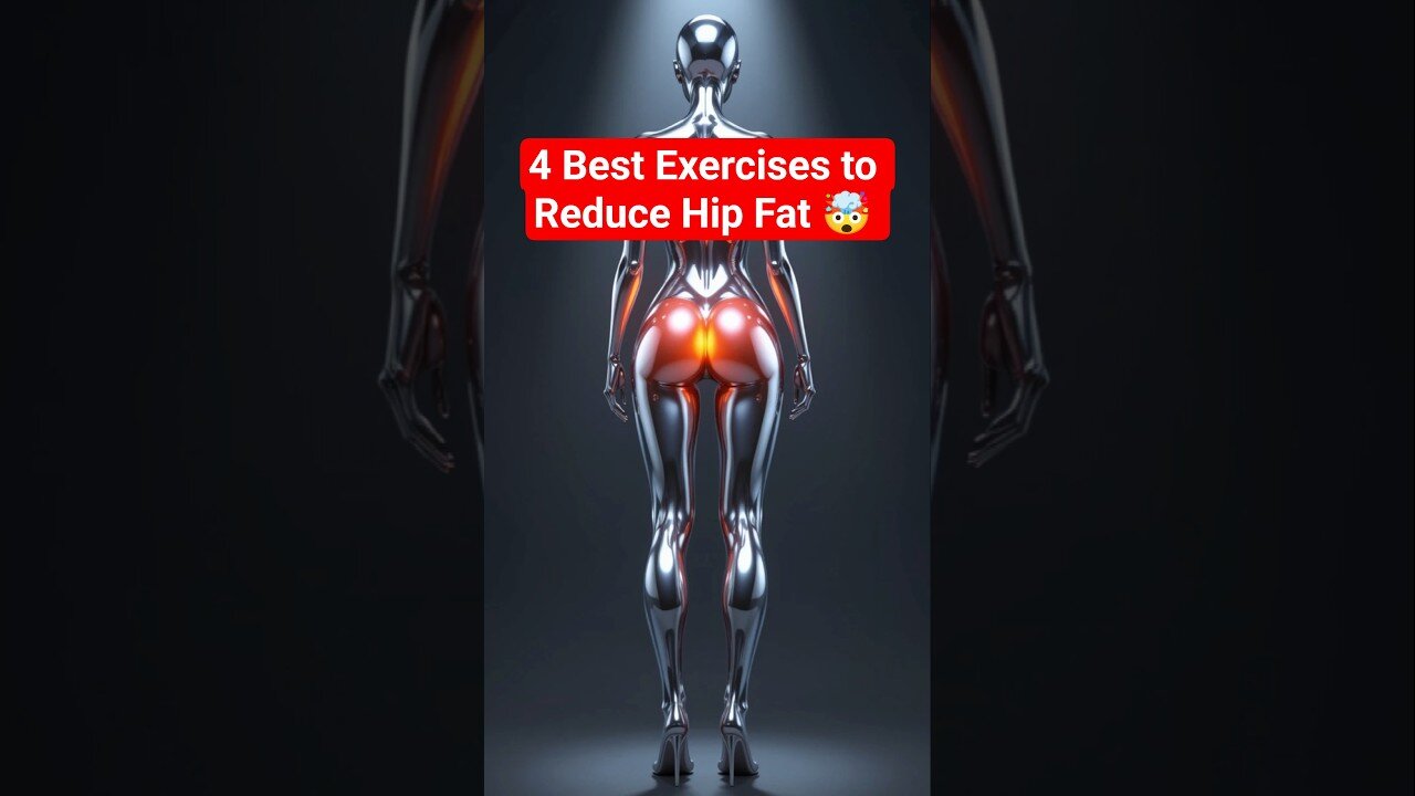 4 Best Exercises to Reduce Hip Fat at Home 💥🔥 | No Equipment Workout #Shorts #WeightLoss