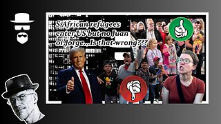 USA WELCOMES S. AFRICAN REFUGEES. MEDIA CRIES RAHCISMS...