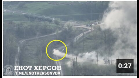 "Western-Made HMMWV Armored Vehicle Destroyed in Chasov Yar, Russia-Ukraine"