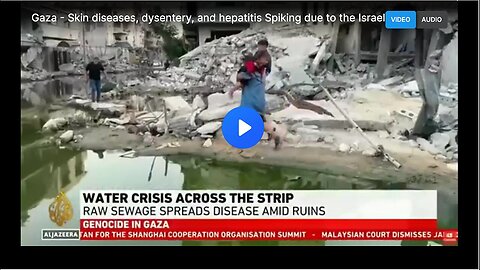 "Rise in Skin Diseases, Dysentery, and Hepatitis Rates in Gaza"