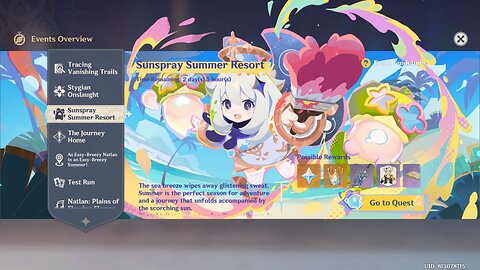 Sunspray Summer Resort Event - Genshin Impact - Version 5.8 Fast run