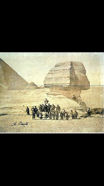 The Sphinx Being Buried In Sand For Thousands Of Years