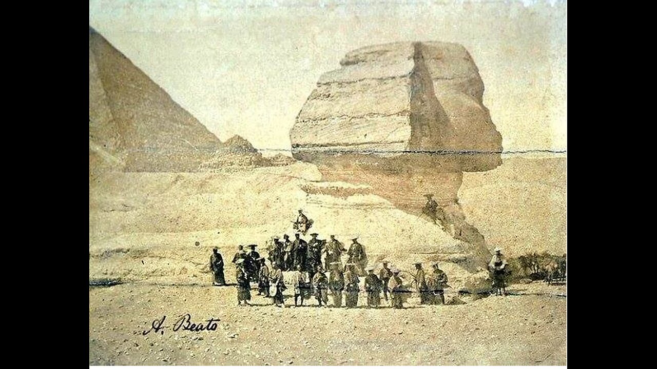 The Sphinx Being Buried In Sand For Thousands Of Years