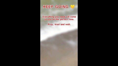 "Keep going💛