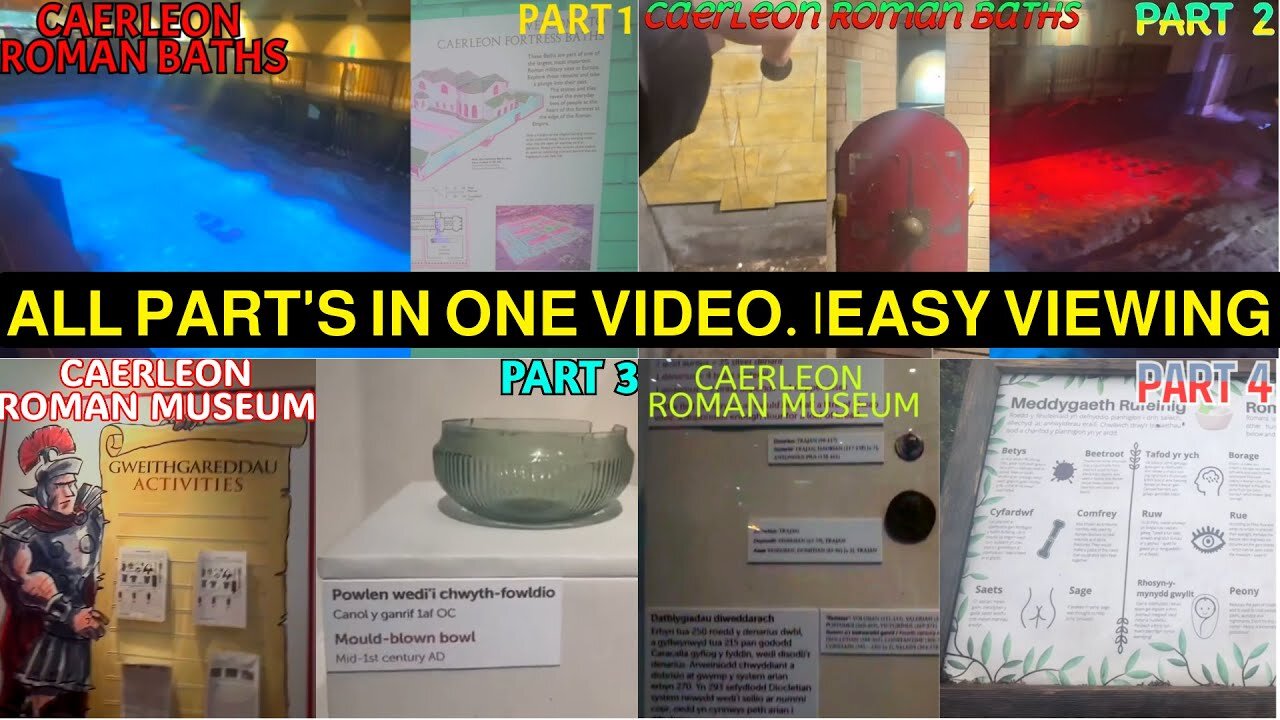 Caerleon Roman Bath's and Museum *Full Video* Reupload