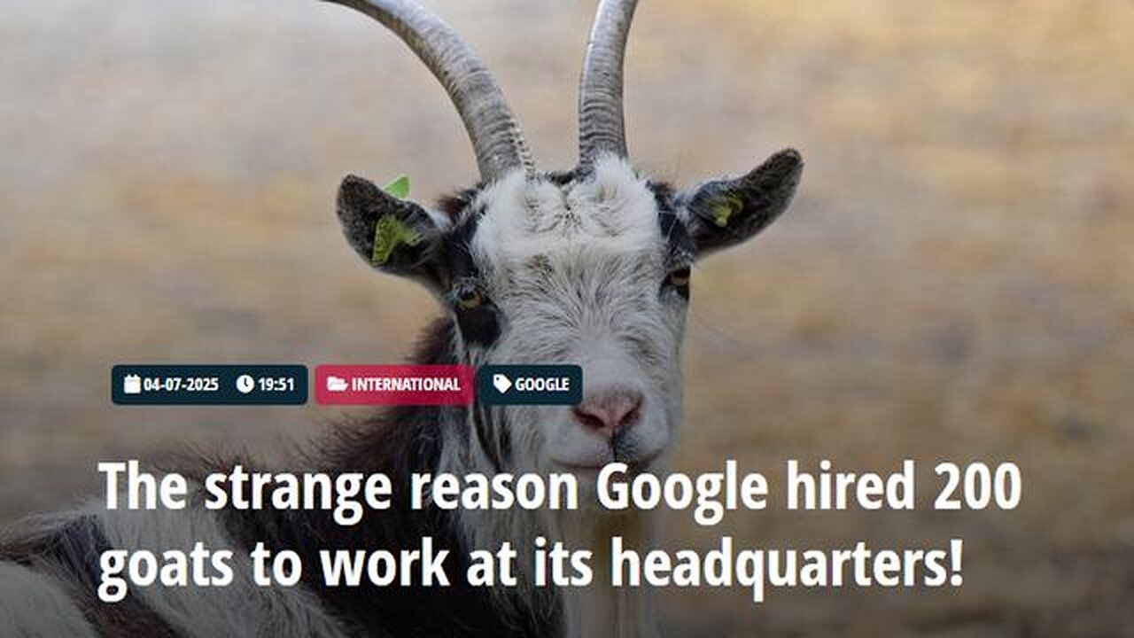 The strange reason Google hired 200 goats to work at its headquarters!