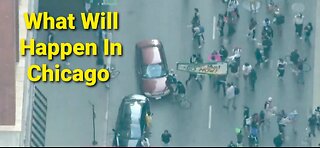 Car Drives Through Chicago Anti ICE Protests