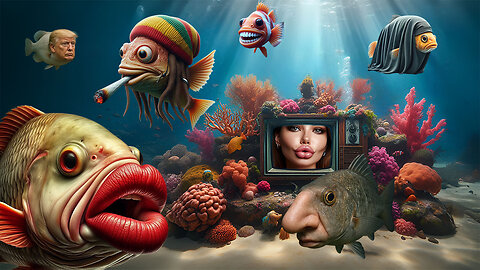 Trippy Animation | Surreal Fish Swimming | Relaxing Visual Journey