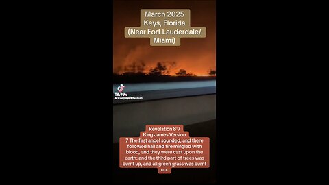 Florida - fire March 2025 (w/ fire - California, North Carolina etc) in 2024 / 2025