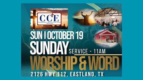 ✝️Live 11:00am Sunday Service 10/19/25