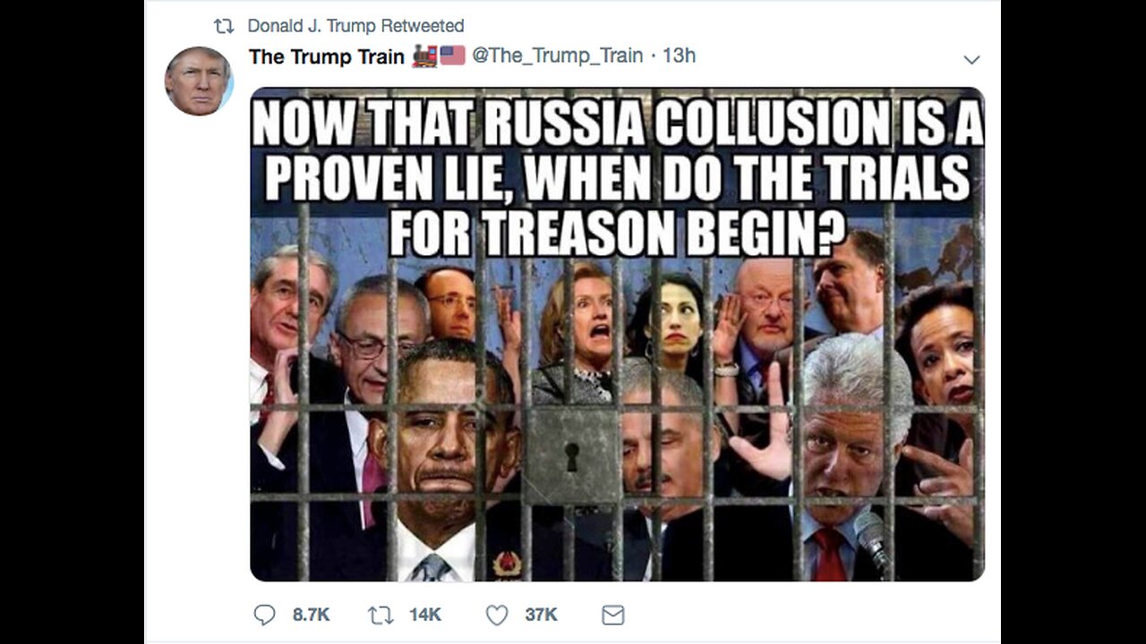 Criminal Filing to DOJ on Obama - He Lied About Russia Collusion in Attempt to Coup Trump - Very LOW
