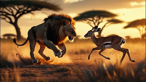 Nature Unfiltered: Lions vs Impala
